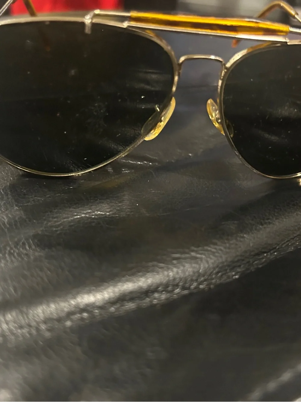 Aviator Gold Frame Sunglasses with Dark Lenses